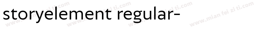 storyelement regular字体转换